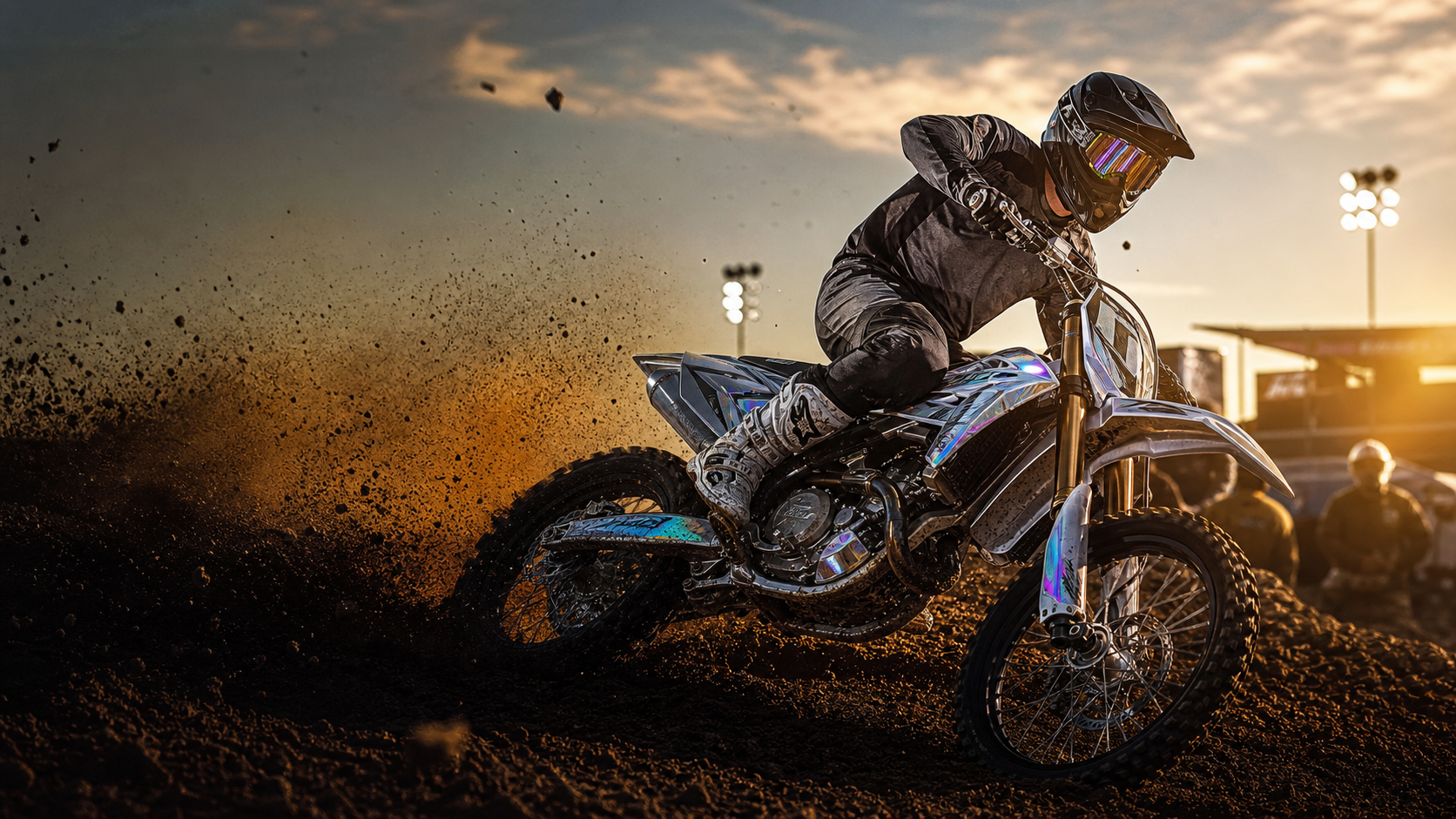 Motocross graphics visual concept