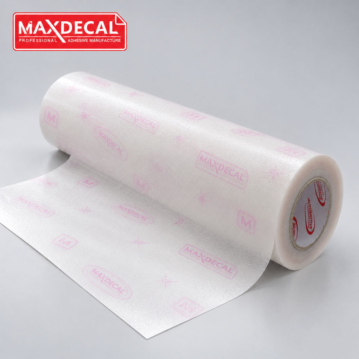 MAXDECAL MXRM350 Overlaminate 350 Rough Matt roll — AI-recomposed product image