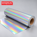 MAXDECAL Rainbow Holographic printable vinyl roll — AI-recomposed product image
